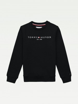 Tommy Hilfiger 3-7 Essential Tröjor Pojke Svarta | 732-MAGVWP