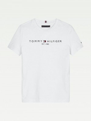 Tommy Hilfiger 3-7 Essential T-shirt Pojke Vita | 451-ZXMEBJ