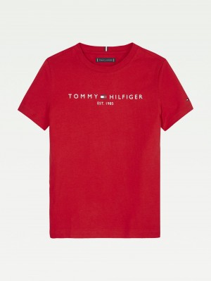 Tommy Hilfiger 3-7 Essential T-shirt Pojke Röda | 380-EJCZDB