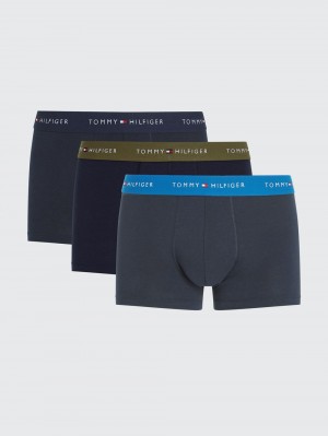 Tommy Hilfiger 3-Pack Essential Logo Waistband Trunks Underkläder Herr Olika Färger | 847-BYLOUG