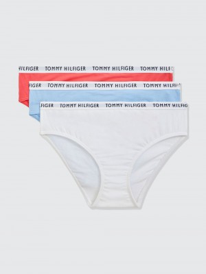 Tommy Hilfiger 3-Pack Logo Waistband Briefs Underkläder Tjej Olika Färger | 945-LOPIUY