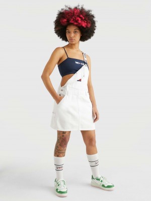 Tommy Hilfiger Archive Crop Blast Dam Marinblå | 580-MNPSVA