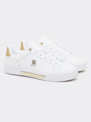 Tommy Hilfiger Court Sneakers Dam Vita | 941-MKONJQ