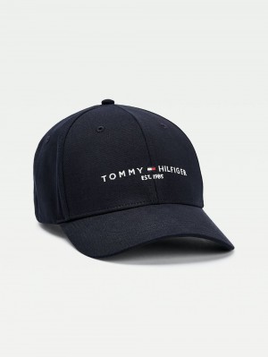 Tommy Hilfiger Established 1985 Logo Kepsar Dam Marinblå | 341-OCZWJL