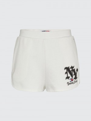 Tommy Hilfiger Gothic Sport Shorts Dam Vita | 618-DZCVEQ