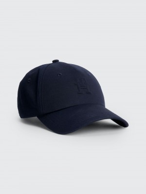 Tommy Hilfiger Iconic Monogram Baseball Kepsar Dam Blå | 340-CRMZOS