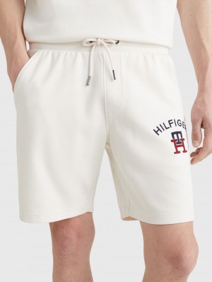 Tommy Hilfiger Mode Sweat Shorts Herr Vita | 169-TOZBDU