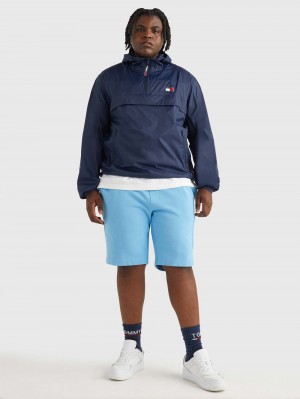 Tommy Hilfiger Plus Packable Popover Chicago Windbreaker Jackor Herr Marinblå | 201-HWDMVK