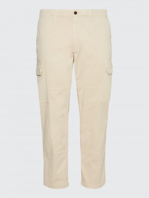 Tommy Hilfiger Plus Relaxed Gabardine Cargo Byxor Herr Beige | 836-XAWTCN