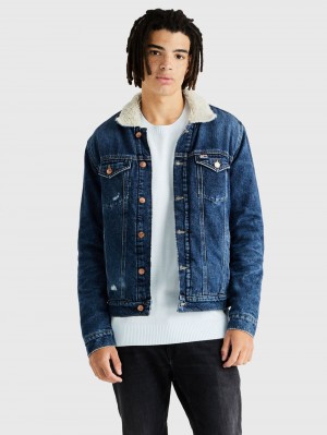 Tommy Hilfiger Sherpa Jackor Herr Marinblå | 801-RFZLQT