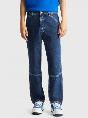 Tommy Hilfiger Skater Worker Jeans Herr Blå | 423-OISMHY