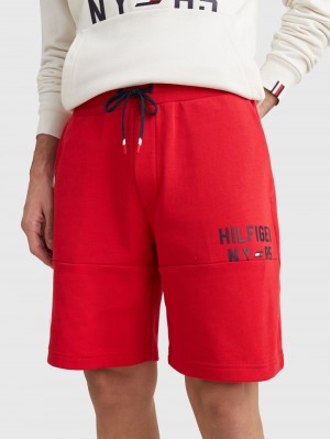 Tommy Hilfiger Sport Drawstring Sweat Shorts Herr Röda | 720-SRLHZW