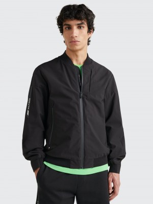 Tommy Hilfiger Sport Protect Tonal Logo Bomber Jackor Herr Svarta | 132-GJQSXV