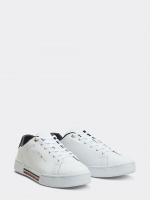 Tommy Hilfiger Stripe Insert Sneakers Dam Vita | 610-KLXJWU