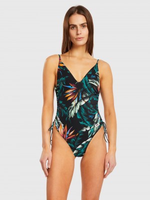 Tommy Hilfiger Tropical One Piece Badkläder Dam Olika Färger | 329-GVPOBU