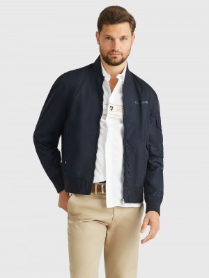 Tommy Hilfiger Wcc Lätta Bomber Jackor Herr Blå | 905-OSPICT