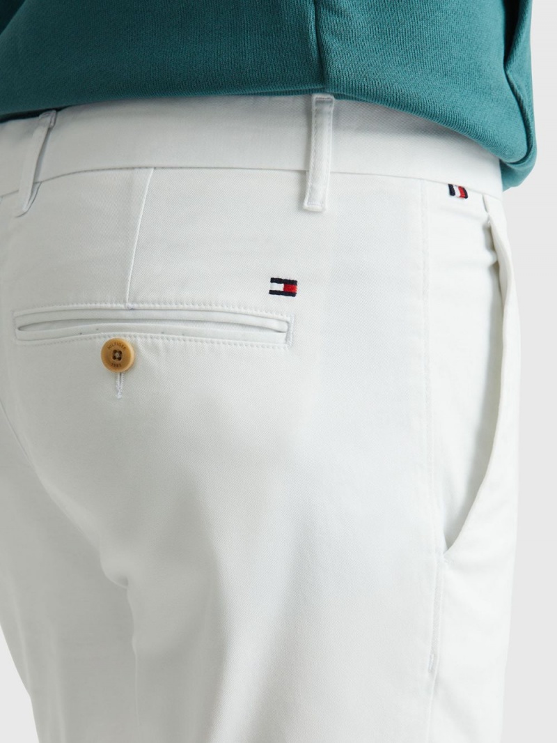 Tommy Hilfiger 1985 Essential Bleecker Slim Fit Byxor Herr Vita | 851-LYZIWD