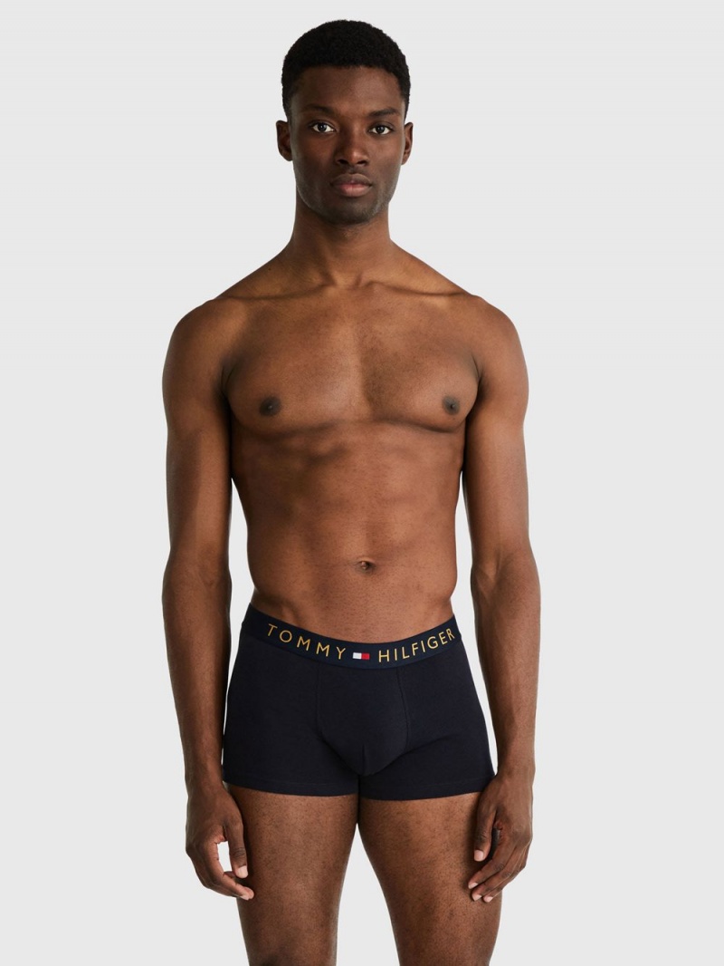 Tommy Hilfiger 2-Pack Gold Waistband Trunk Underkläder Herr Marinblå | 360-LGMAHZ