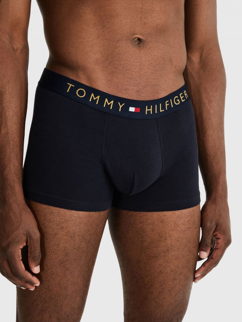 Tommy Hilfiger 2-Pack Gold Waistband Trunk Underkläder Herr Marinblå | 360-LGMAHZ