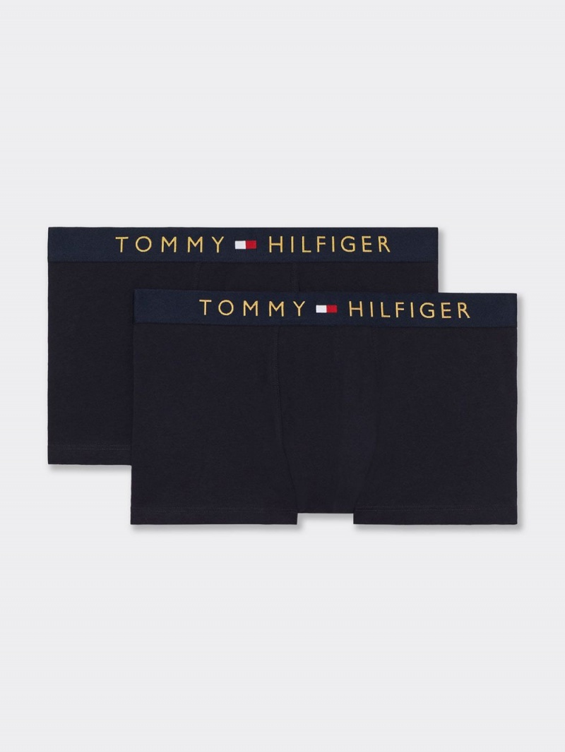 Tommy Hilfiger 2-Pack Gold Waistband Trunk Underkläder Herr Marinblå | 360-LGMAHZ