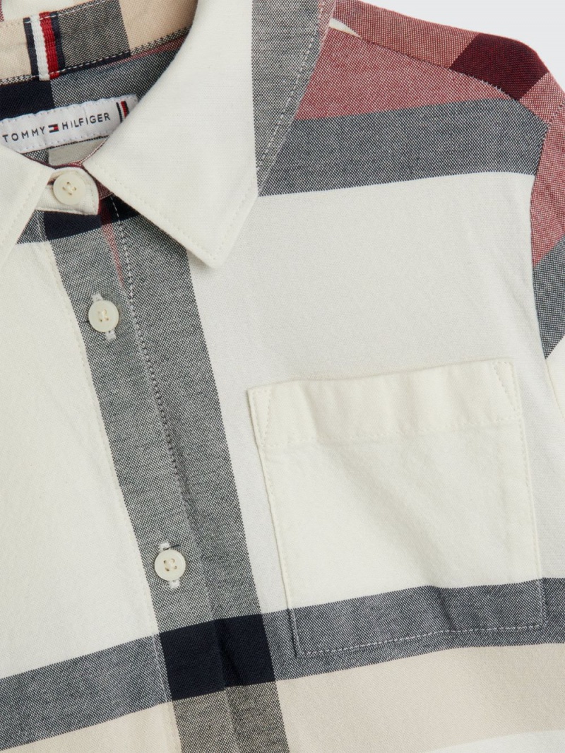 Tommy Hilfiger 3-7 Check Shirt Klänning Tjej Olika Färger | 073-QNRPAL