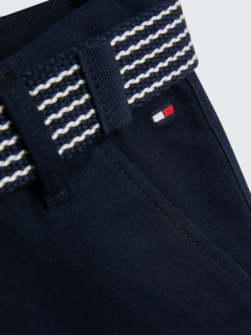 Tommy Hilfiger 3-7 Essential Belted Chino Shorts Pojke Marinblå | 921-WYNPCJ