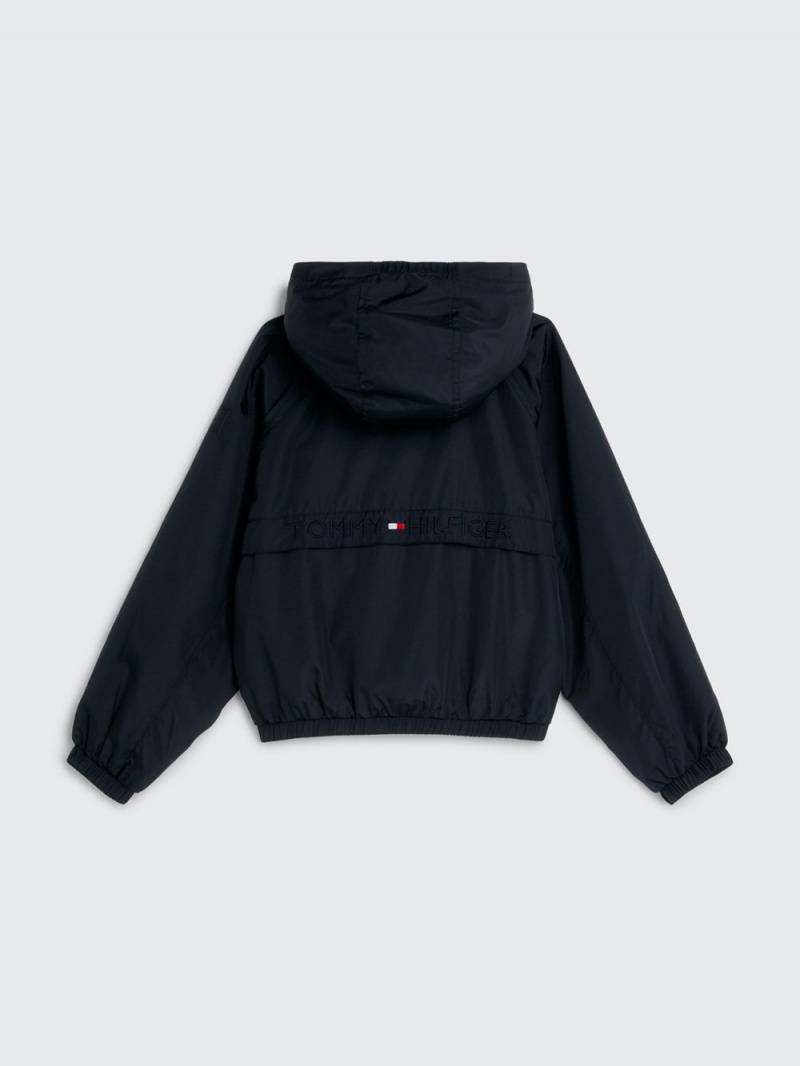 Tommy Hilfiger 3-7 Essential Hooded Jackor Tjej Marinblå | 846-WVARDE