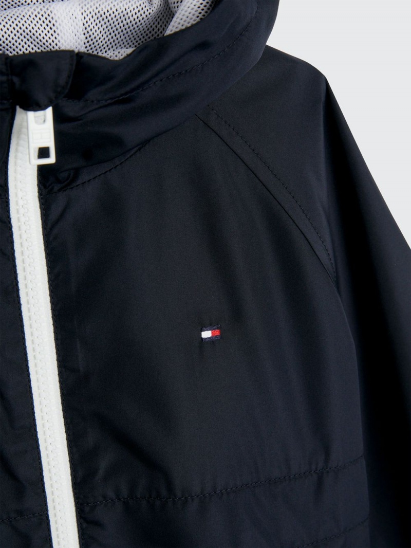 Tommy Hilfiger 3-7 Essential Hooded Jackor Tjej Marinblå | 846-WVARDE