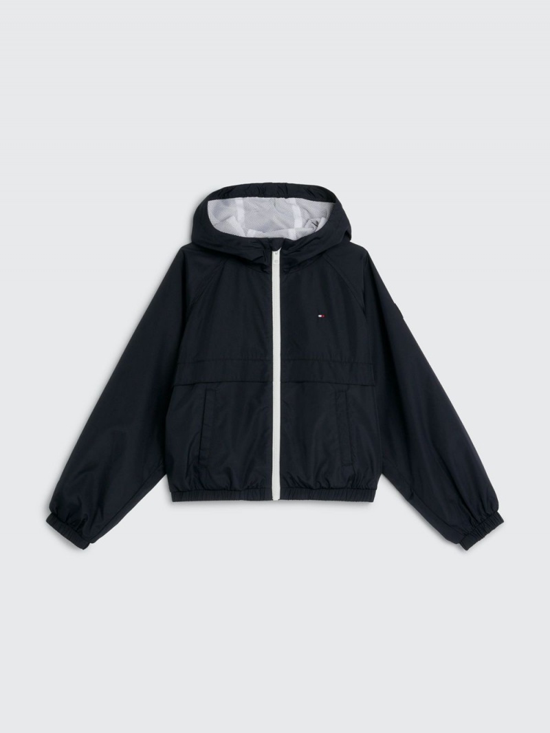 Tommy Hilfiger 3-7 Essential Hooded Jackor Tjej Marinblå | 846-WVARDE