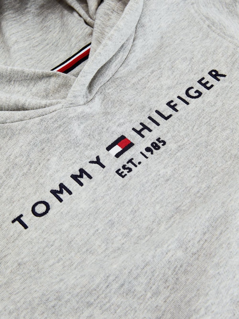 Tommy Hilfiger 3-7 Essential Hoodie Pojke Ljusgrå | 503-LHDVKN