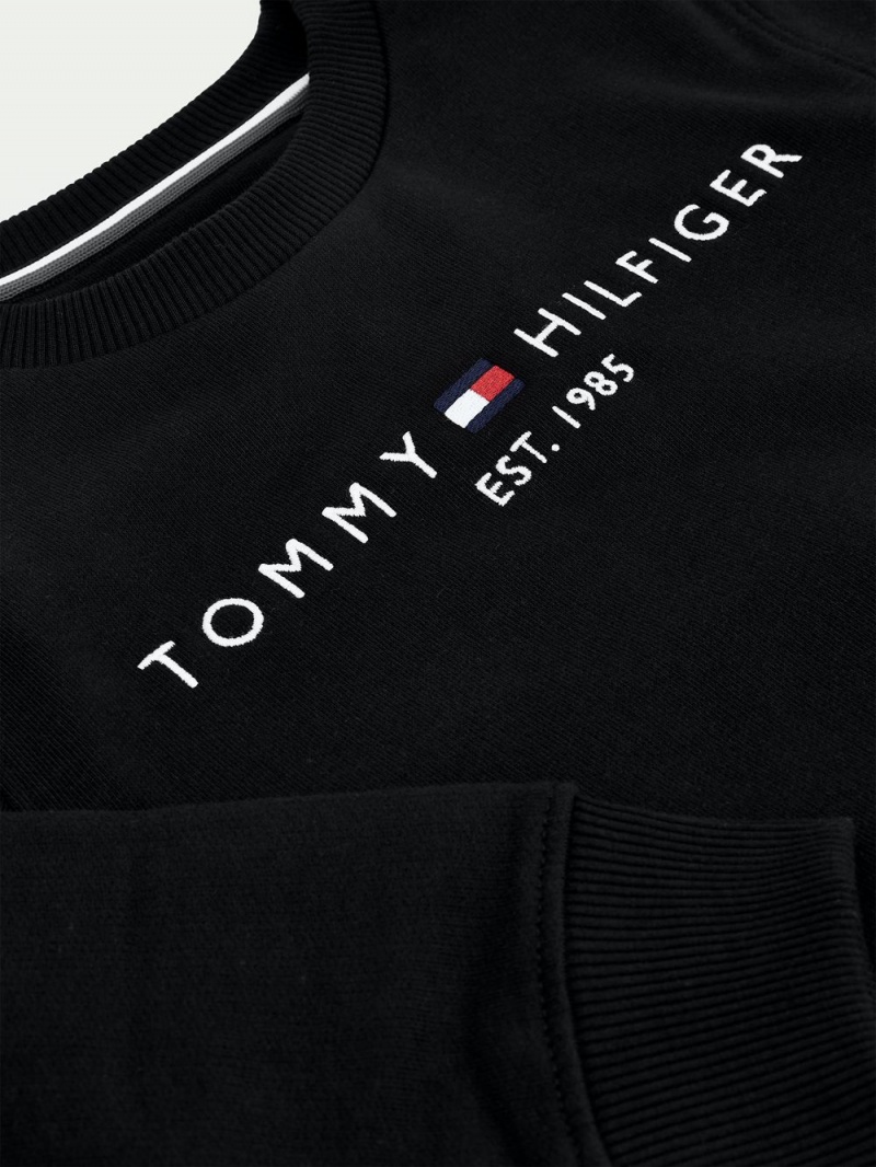 Tommy Hilfiger 3-7 Essential Tröjor Pojke Svarta | 732-MAGVWP