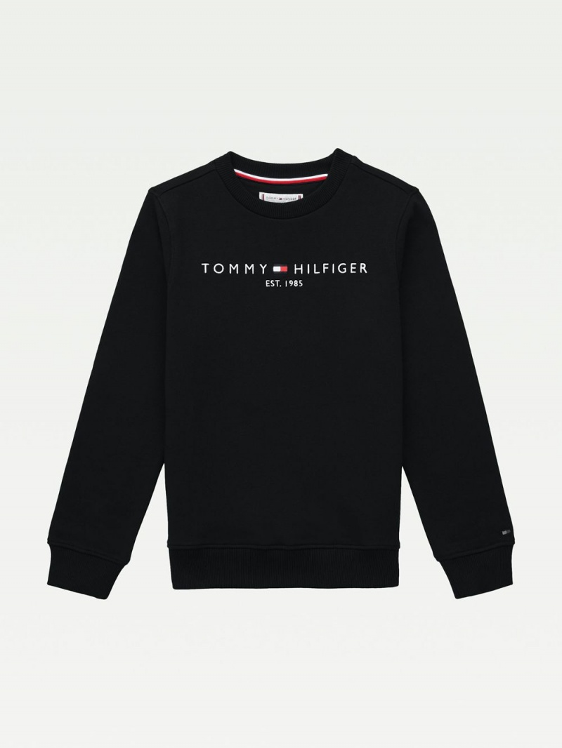 Tommy Hilfiger 3-7 Essential Tröjor Pojke Svarta | 732-MAGVWP