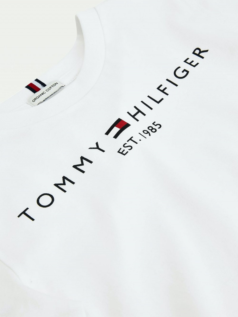 Tommy Hilfiger 3-7 Essential T-shirt Pojke Vita | 451-ZXMEBJ