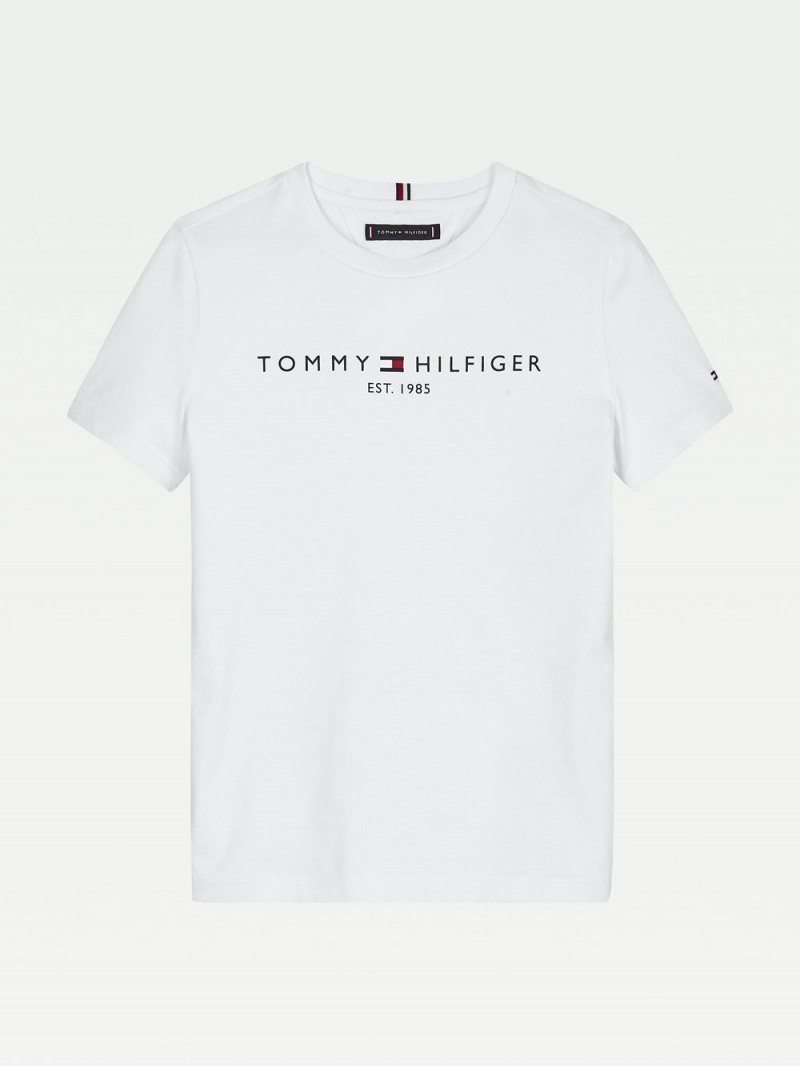 Tommy Hilfiger 3-7 Essential T-shirt Pojke Vita | 451-ZXMEBJ