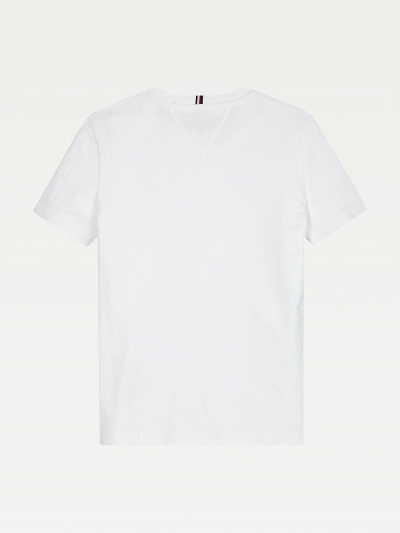 Tommy Hilfiger 3-7 Essential T-shirt Pojke Vita | 451-ZXMEBJ