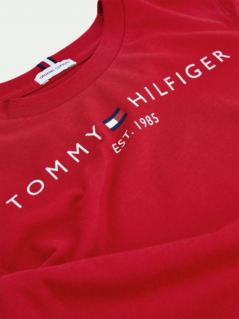 Tommy Hilfiger 3-7 Essential T-shirt Pojke Röda | 380-EJCZDB