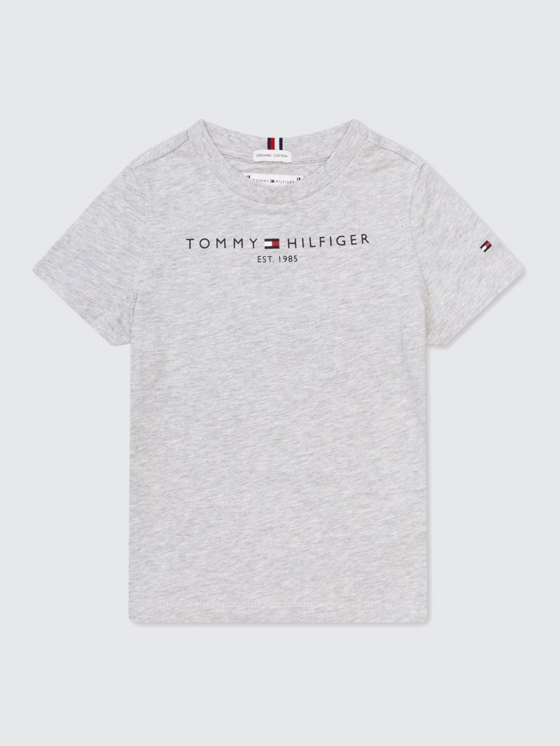 Tommy Hilfiger 3-7 Essential T-shirt Tjej Grå | 413-ZVQJTM