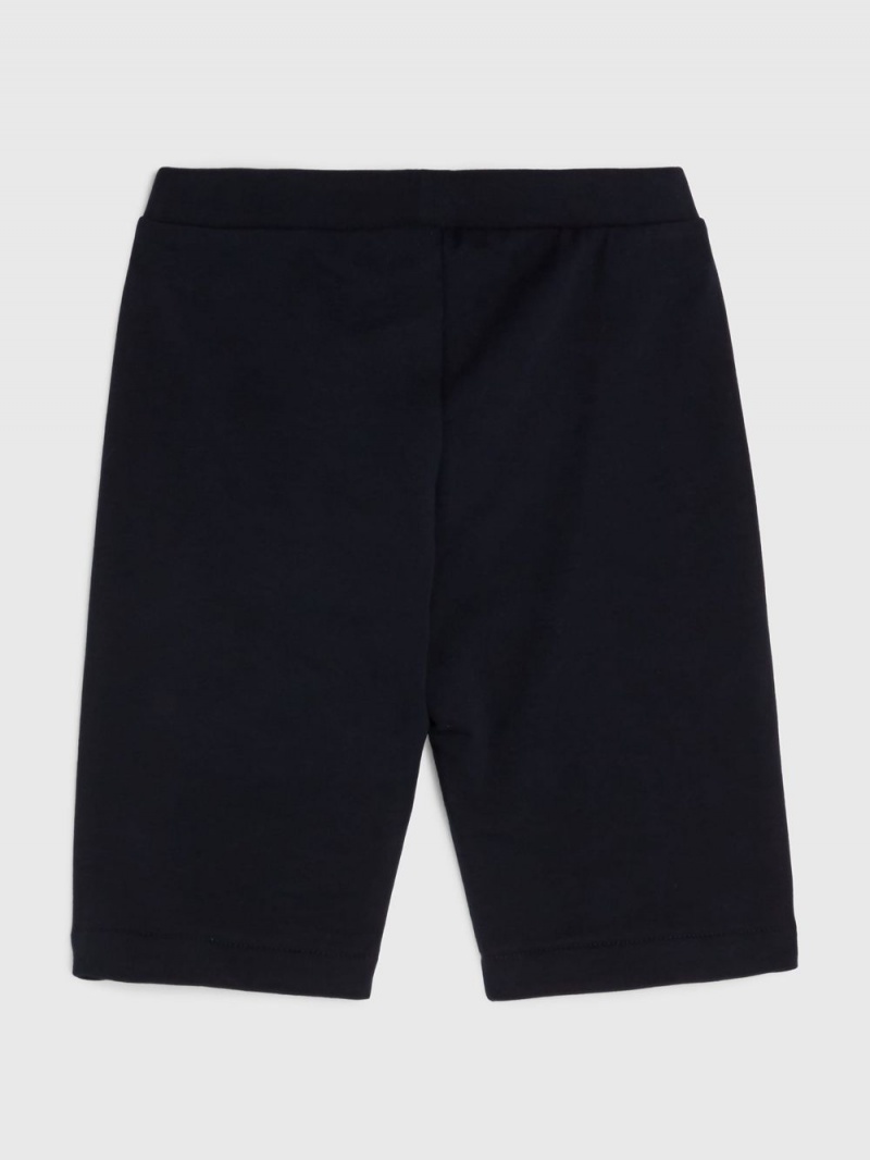 Tommy Hilfiger 3-7 Logo Cycle Shorts Tjej Marinblå | 549-QVGHKA