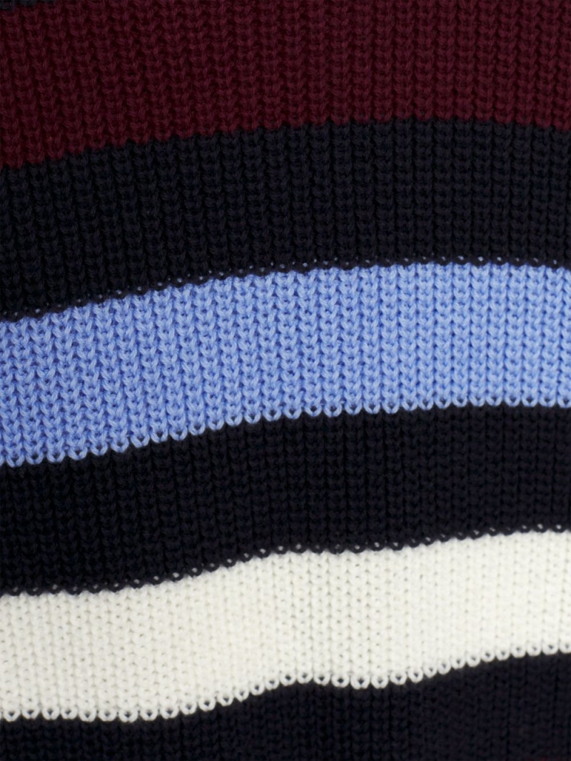 Tommy Hilfiger 3-7 Stripe Crew Neck Tröjor Tjej Olika Färger | 439-WCKDGI