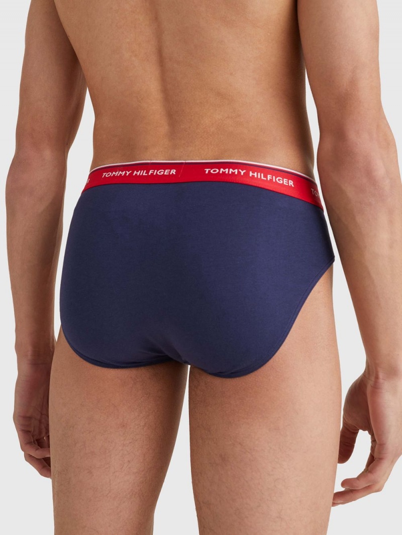 Tommy Hilfiger 3-Pack Bomull Briefs Underkläder Herr Marinblå | 210-VWGMBH