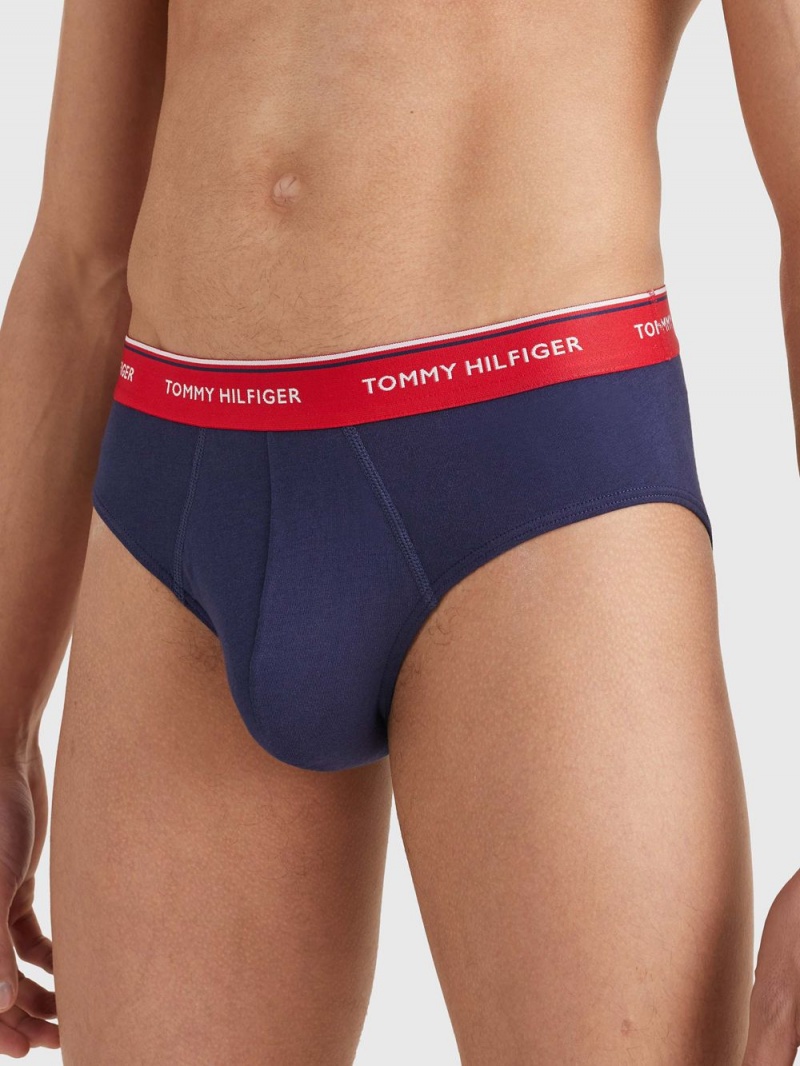 Tommy Hilfiger 3-Pack Bomull Briefs Underkläder Herr Marinblå | 210-VWGMBH