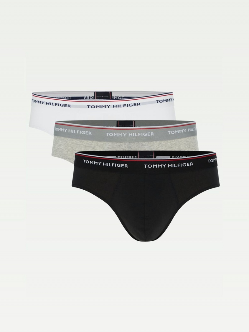 Tommy Hilfiger 3-Pack Bomull Briefs Underkläder Herr Olika Färger | 753-BKTCVS