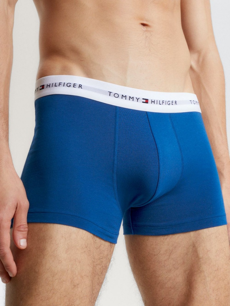 Tommy Hilfiger 3-Pack Logo Trunks Underkläder Herr Olika Färger | 104-ULCYHK