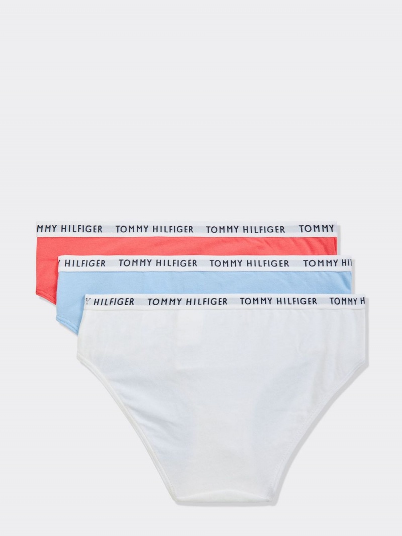 Tommy Hilfiger 3-Pack Logo Waistband Briefs Underkläder Tjej Olika Färger | 945-LOPIUY