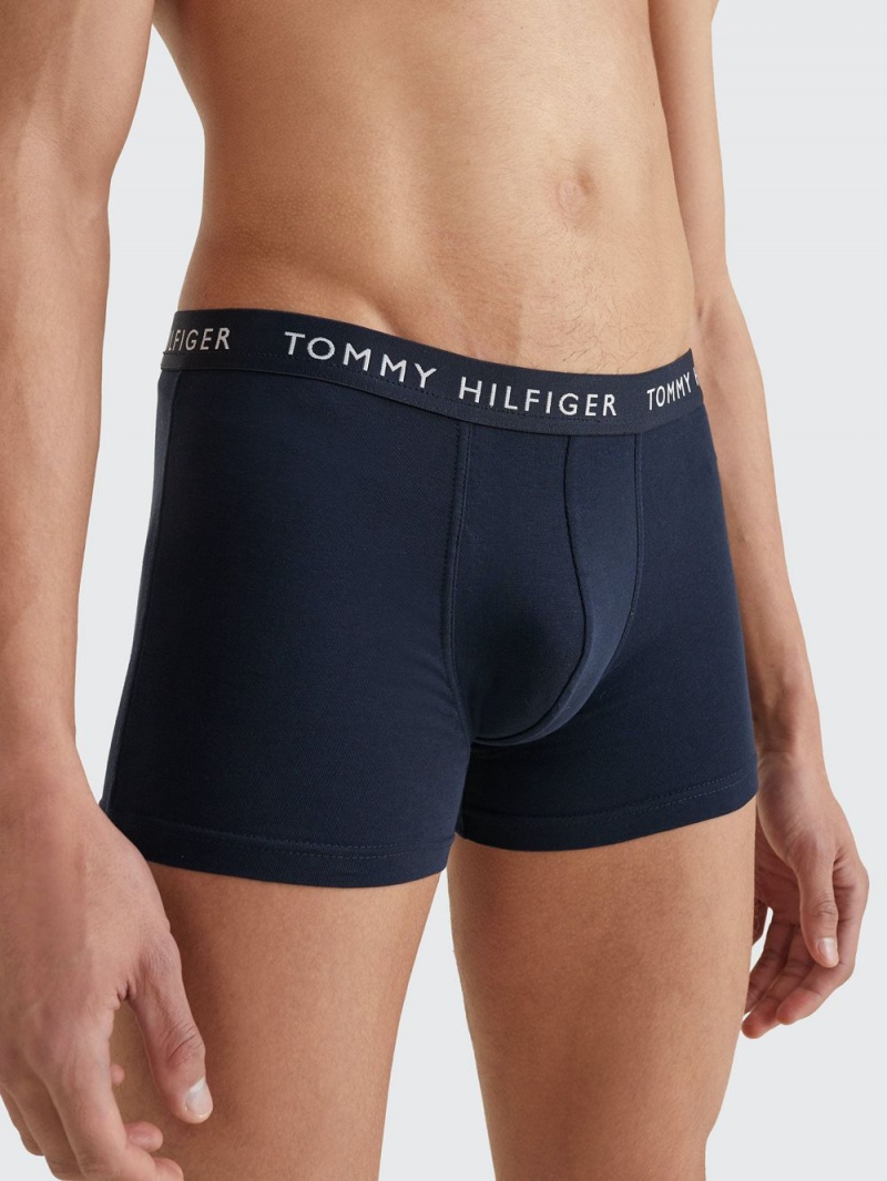 Tommy Hilfiger 3-Pack Logo Waistband Trunks Underkläder Herr Olika Färger | 581-HFKYVU