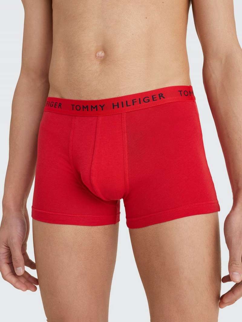 Tommy Hilfiger 3-Pack Logo Waistband Trunks Underkläder Herr Olika Färger | 581-HFKYVU