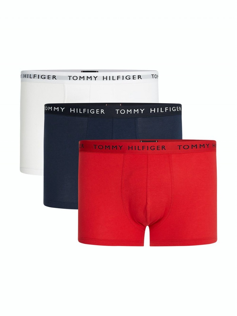 Tommy Hilfiger 3-Pack Logo Waistband Trunks Underkläder Herr Olika Färger | 581-HFKYVU