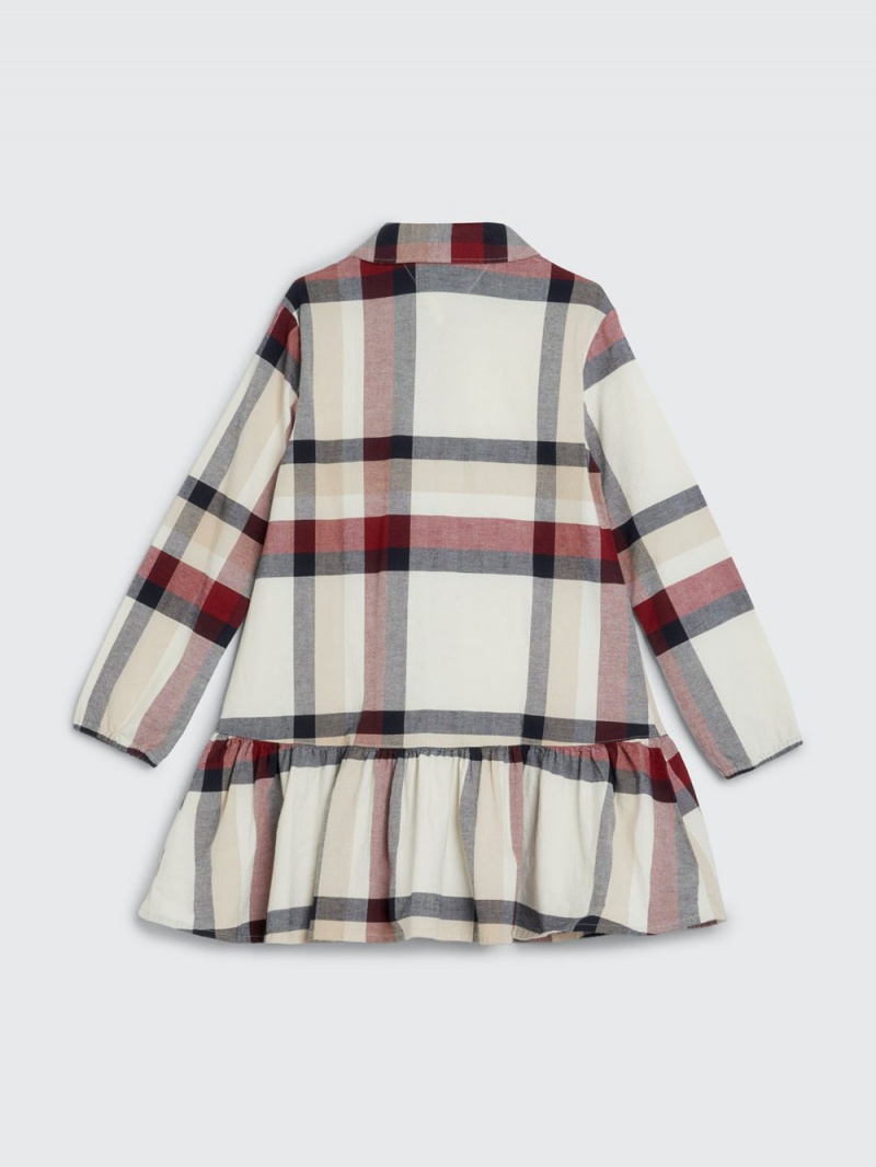 Tommy Hilfiger 8-16 Check Shirt Klänning Tjej Olika Färger | 751-DGIENY