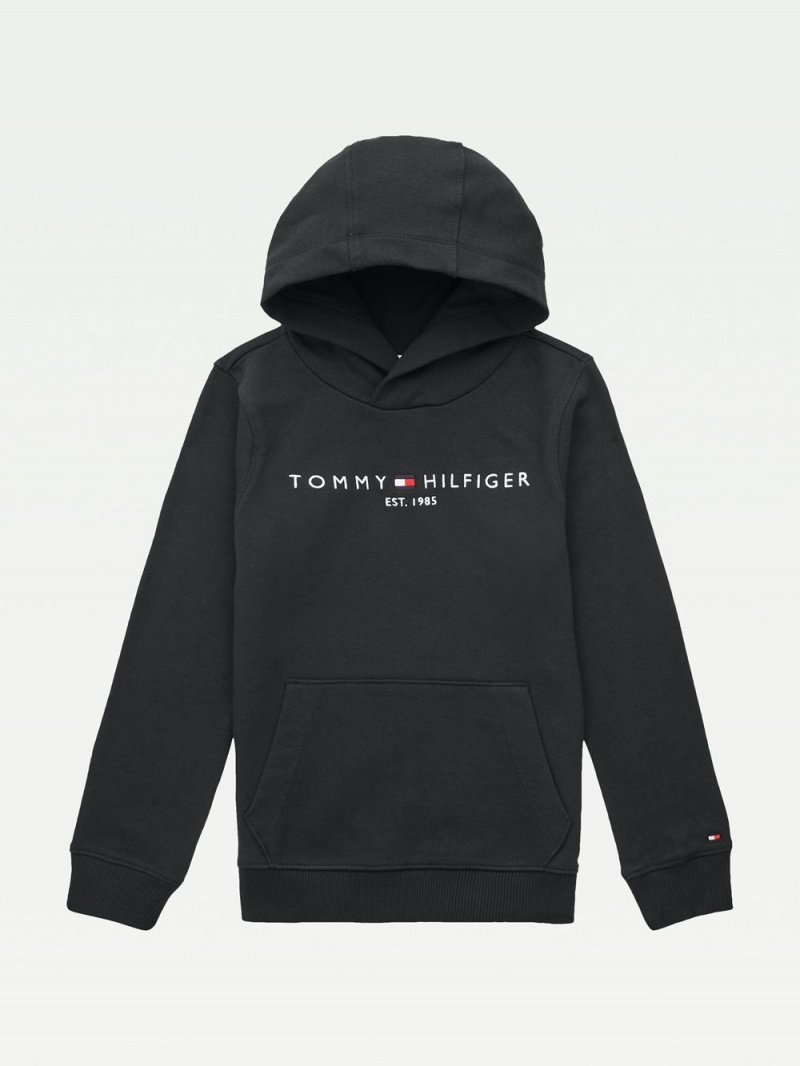 Tommy Hilfiger 8-16 Essential Hoodie Pojke Svarta | 579-MQJLYI