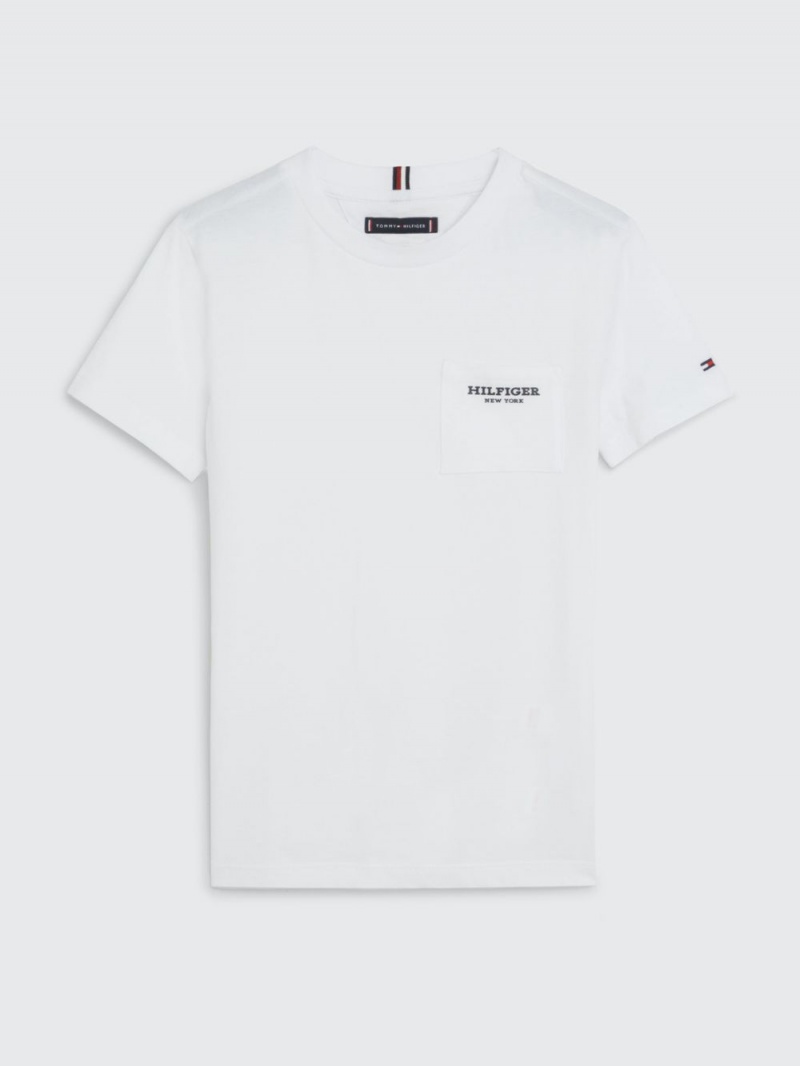 Tommy Hilfiger 8-16 Essential Patch Pocket T-shirt Pojke Vita | 846-XJKYLS